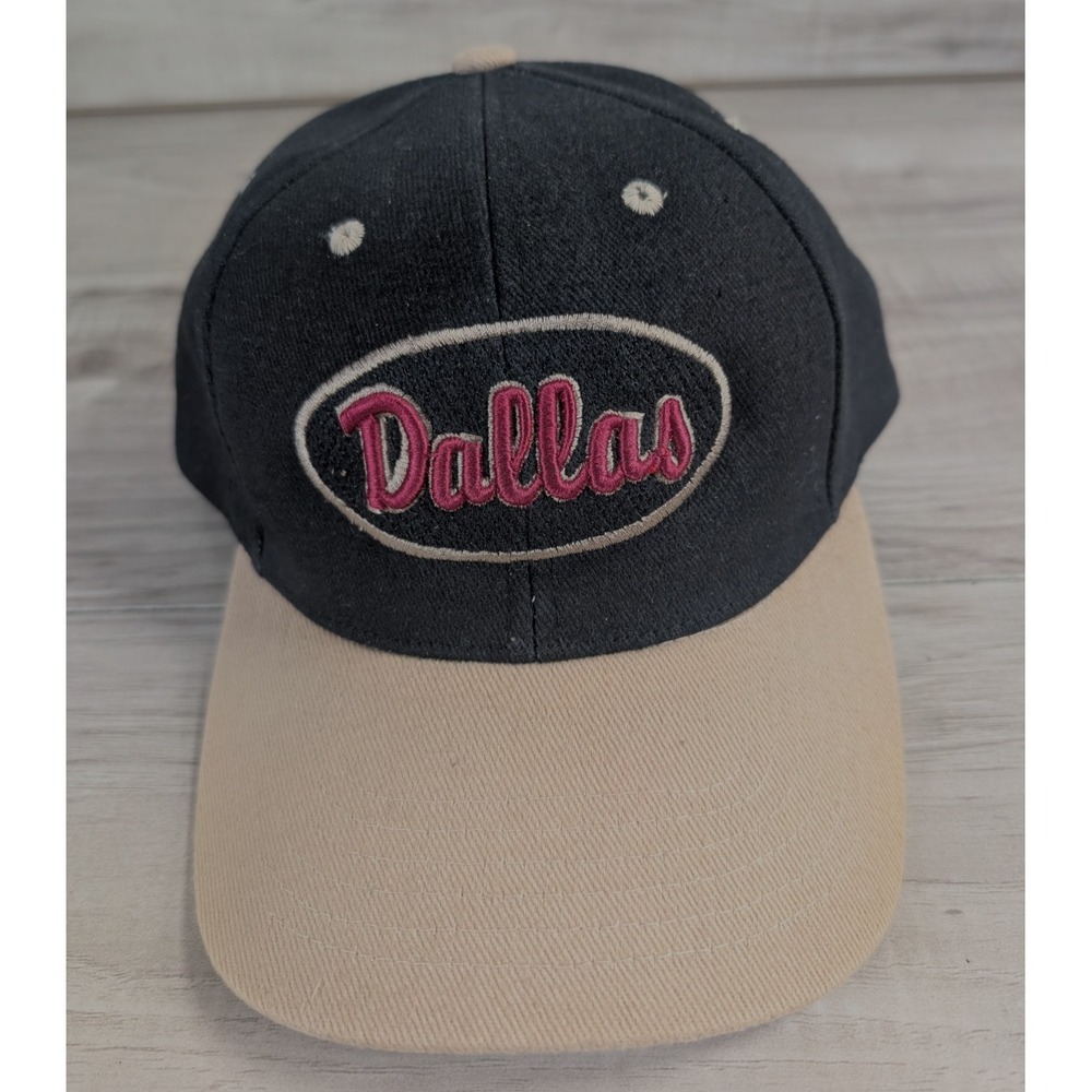 Vintage Dallas Logo Snapback Hat Triangle Headwear
